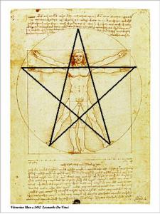 Leonardo+Da+Vinci Pentagrama De Foc